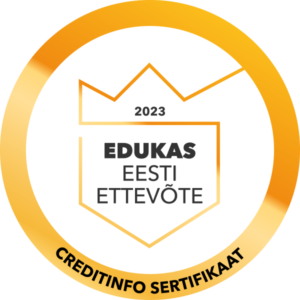 Edukas Eesti Ettevõte 2021 creditinfo sertifkaat-logo